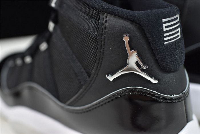 Air Jordan 11 25th Anniversary Black Silver Eyelets CT8012-011