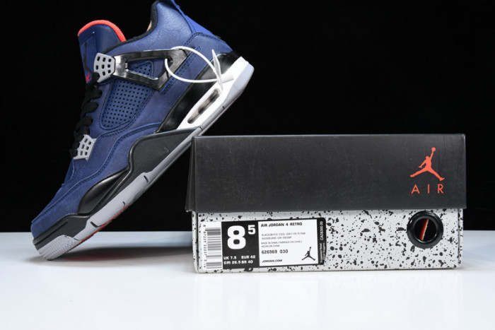 Air Jordan 4 WNTR Loyal Blue Habanero Red Black CQ9597-401