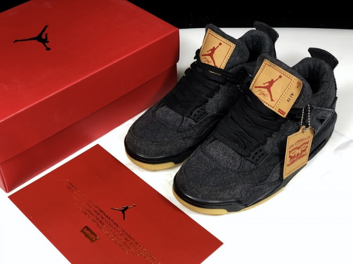 Air Jordan 4 Retro Levis NRG  Levis - Black Denim AO2571-001