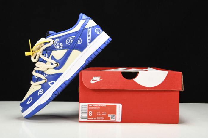 NIKE DUNK LOW RETRO BLACK/YPER COBALTWHTE DD1931-001