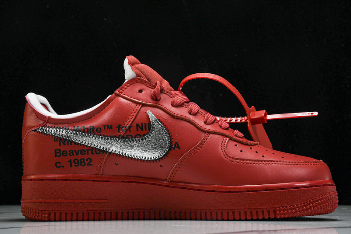 NIKE OF x AIR FORCE 1 LOW RED  AO4297-600