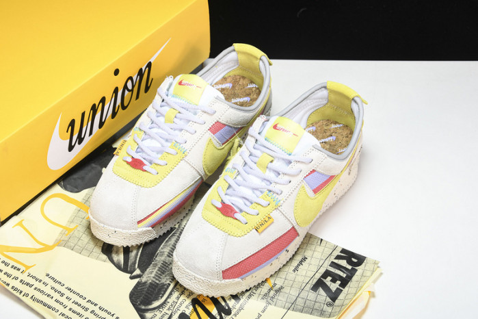 UNION X NIKE CORTEZ YELLOW PURPLE RED DR1413-100