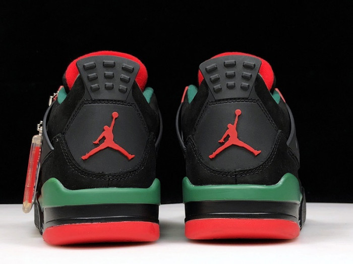 Air Jordan 4 NRG Black/Gorge Green-Varsity Red AQ3816-063