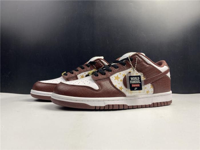 Nike SB Dunk Low Supreme Stars Barkroot Brown (2021)  DH3228-103