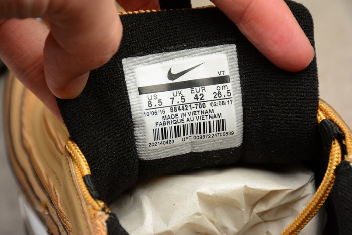 NIKE AIR MAX 97 OG QS METALLIC GOLD 884421-700